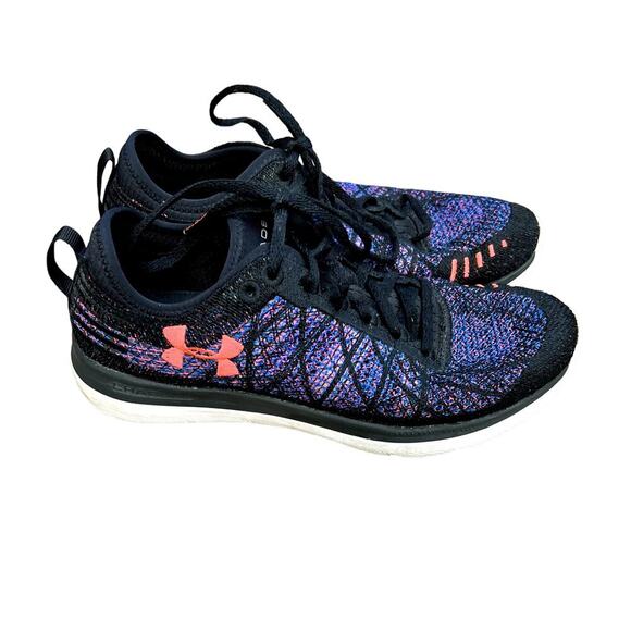 Ladies Under Armour Threadborne Fortis 3 blue athletic running shoes size 9.5 - Picture 1 of 6
